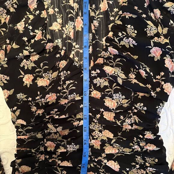 Free People Final Rose Blouse in Black Combo XS - Picture 8 of 12